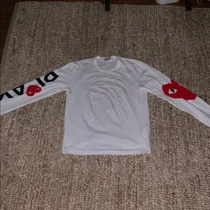 Comme des Garçons PLAY Logo Long Sleeve T-Shirt